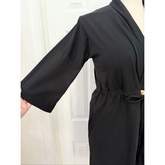 Brobe Womens Post Surgery Mastectomy Bra Breast Cancer Recovery Robe Black Large - Picture 2 of 6